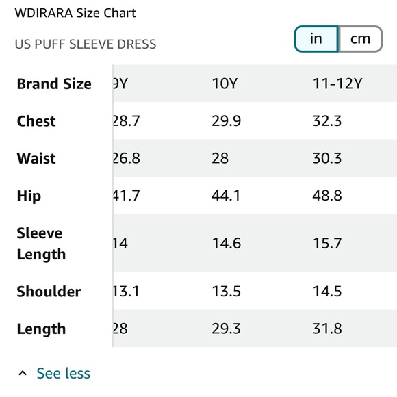 Girls 11-12 yr pink puff sleeve dress - Picture 5 of 5